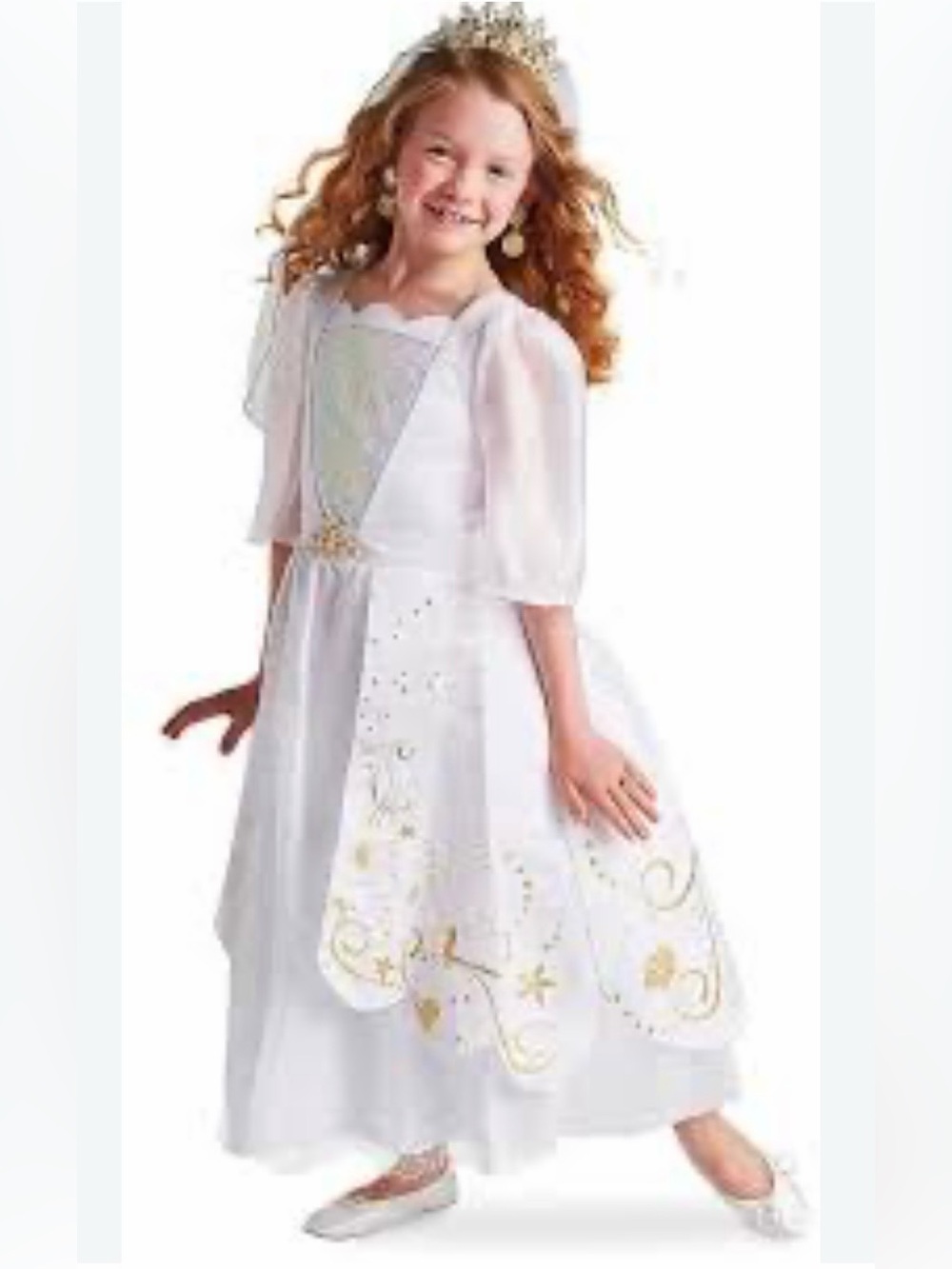 Disney Store Ariel Wedding Dress Deluxe Costume The Little Mermaid SZ 7/8